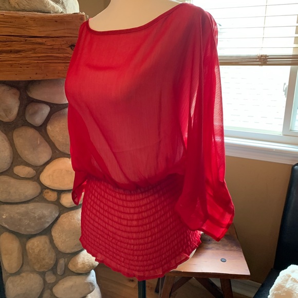 Guess Sheer blouse ( NWT) - Picture 5 of 11
